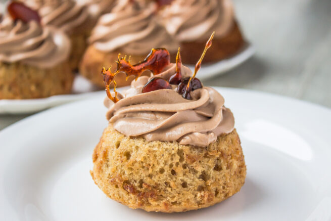 Банановые кексы с карамелью