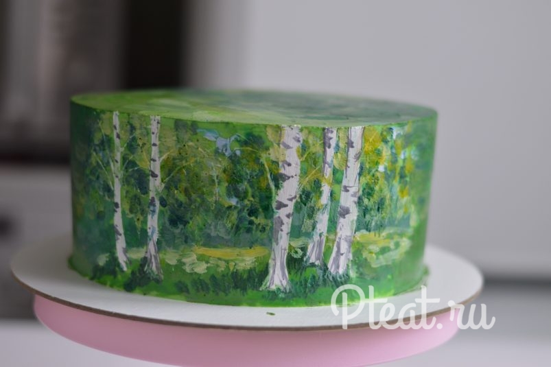 Рисунок на торте