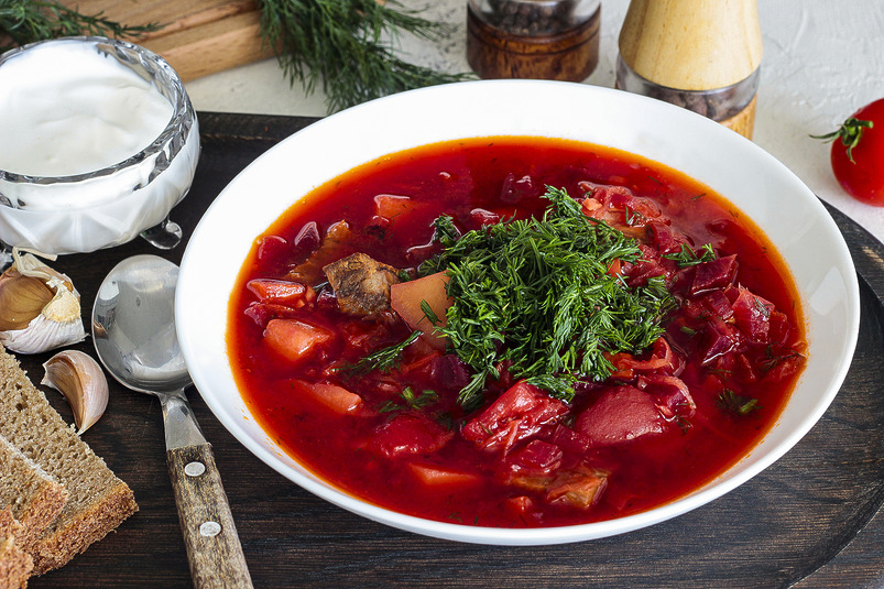 Как варить борщ со свеклой